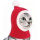 thumbnail image 1 of Gorro de punto navideño para mascotas con pompón, lindo gorro cálido de invierno para mascotas, orejeras para el cuello, bufanda cálida, decoración navideña, gorro de Papá Noel JAMW Sencillez, 1 of 5