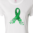 thumbnail image 4 of Inktastic Cerebral Palsy Awareness- Green Ribbon Made of Hearts Women's T-Shirt, 4 of 5