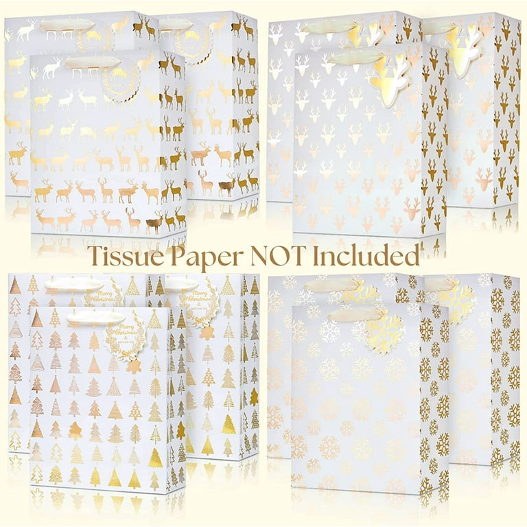 Buy Larcenciel 100 Sheets Christmas Tissue Paper, Metallic Gold Tissue  Paper for Gift Bags & Gifts Wrapping, Santa Claus Reindeer Gift Tissue  Paper Bulk for Christmas New Year Birthday Holiday,19.7x13.8in Online at