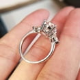 thumbnail image 2 of Fashion Luxury Crystal Engagement Ring for Women AAA White Cubic Zirconia Silver color Rings Wedding Trend Female Jewerly, 2 of 2