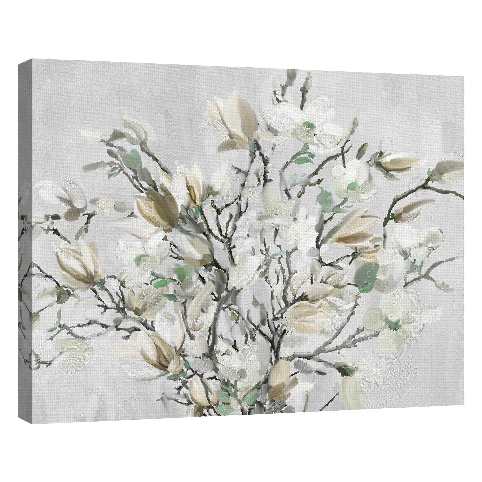 Masterpiece Art Gallery Magnolia Gathering Two Gold by Studio Arts Canvas Art Print 22" x 28"