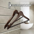 thumbnail image 2 of Clothes fan balcony wall mounting foldable stainless steel clothes hooks for clothes wall clothes rail coat rack, 2 of 4