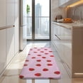 thumbnail image 4 of Red Strawberry Plants Fruit Pink Pattern Kitchen Rug Mat,Kitchen Runner Rugs Non Skid Washable,Decorative Kitchen Floor Mats for Kitchen,Sink,Laundry,17"x47.2", 4 of 7