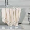 thumbnail image 2 of BNM Egypt Produced Giza Cotton Plush Bath Sheet Set of 2, Ivory, 2 of 14
