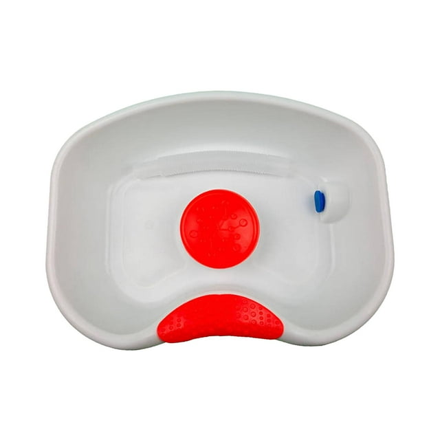 Lavabo de cabecera con manguera portátil con cojín para la cabeza, bañera de lavado a contracorriente para dormitorio, hogar, discapacitados, postrado