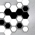 thumbnail image 1 of 10 Piezas Retro Hexagonal Impermeables Antideslizantes de Calcomanía de Pared para Sala de Macarena Etiquetas engomadas del azulejo de la pared del hexágono, 1 of 8