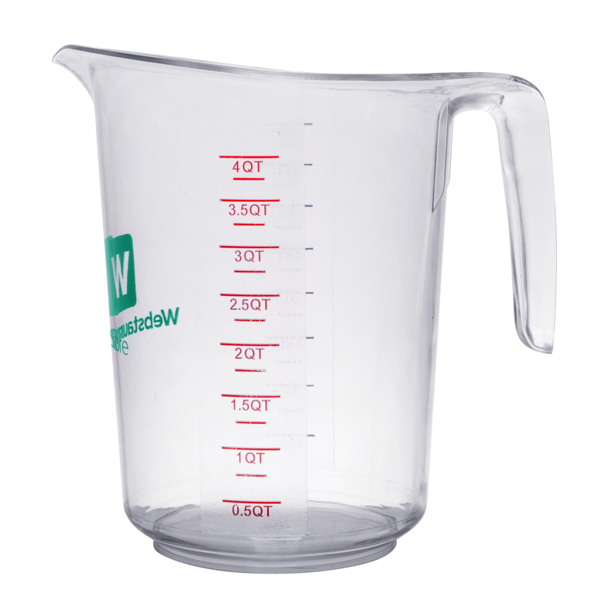 Choice 4 Qt. Purple Allergen-Free Plastic Measuring Cup