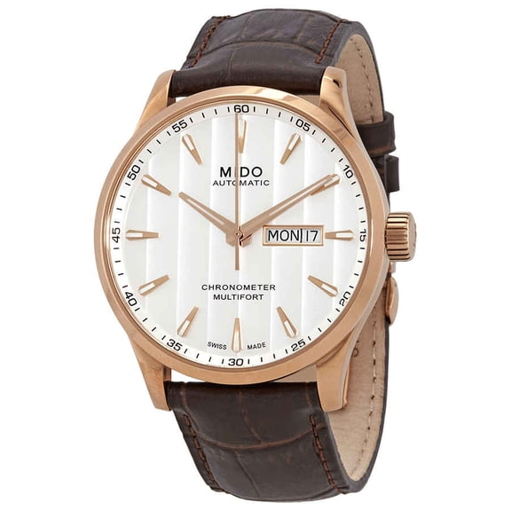 Mido Multifort Automatic White Dial Men's Watch M0384313603100