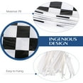 thumbnail image 2 of 5 Count Black Decor Decorations and White Checkered Pennant Banner, 2 of 8