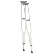 Carex Push Button Aluminum Crutch, Adult