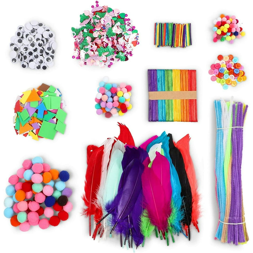 1750pcs Kids Art & Craft Supplies Assortment Set for School Projects
