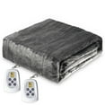 thumbnail image 6 of Superjoe Electric Blankets Queen Size 90'' x 84'' Dual Controllers Heated Blanket, 10 Heat Settings, 12 Hour Auto-off Timer, Warm Winter Gifts, Gray, 6 of 10