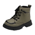 thumbnail image 4 of LvhaoGJOB Ankle Boots for Kids Lace-Up Design Side Zipper ankle boots short boots All Season Footwear, 4 of 8