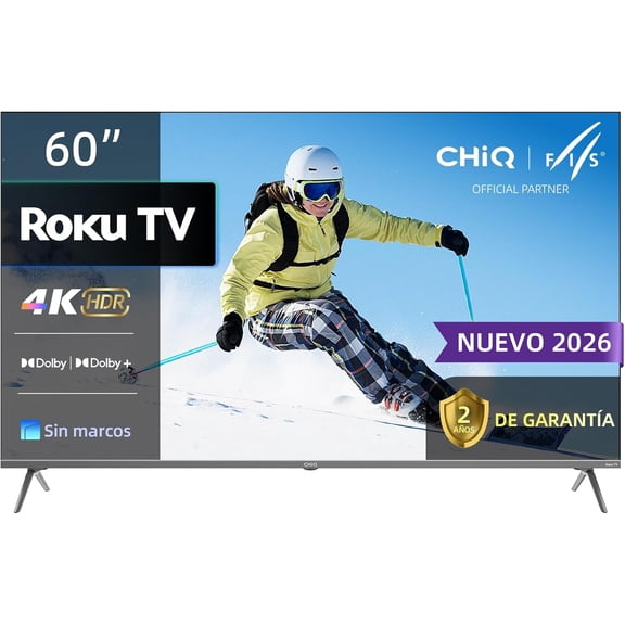 CHiQ TV 60 pulgadas 4K ROKU TV LED 60U711VR