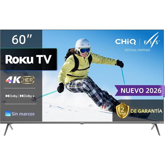 CHiQ TV 60 pulgadas 4K ROKU TV LED 60U711VR
