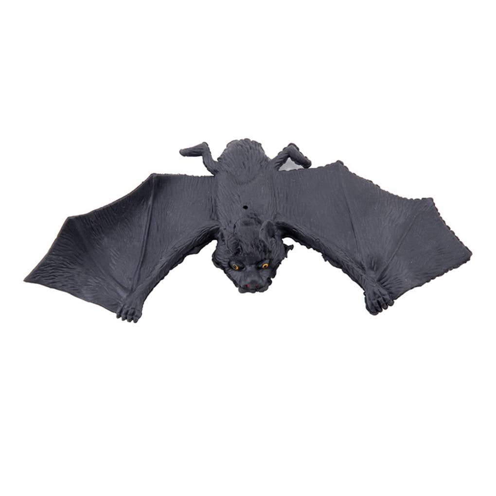 Halloween Lifelike Rubber Bat Hanging Toy Party Bats Pendant Decorations Prop 