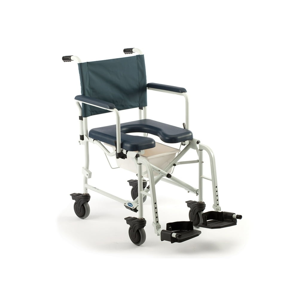 Invacare Mariner Rehab Shower Chair with Commode Opening, 300 lb