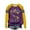 #121-Multicolor, variant on Craaazy Womens Casual Carnival Holiday Long Sleeve Crewneck Mardi Gras Tops Gifts