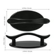thumbnail image 2 of CHICHUMID 2Pcs Black Plastic Rectangular Self-Adhesive Handle for Cabinet and Drawer 3.7X1.9X1.2In, 2 of 8