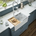 thumbnail image 5 of Karran Usa FCWSF30SBWH-PK1 Karran Fcwsff30sbmb 30" Single Bowl Workstation Fireclay, 5 of 6