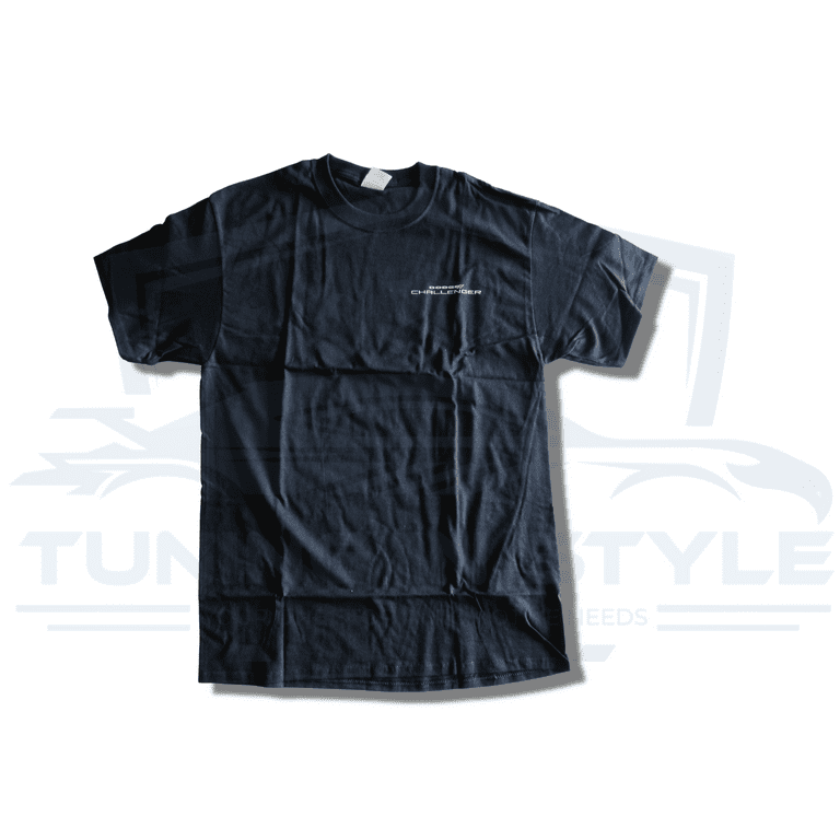 Dodge Challenger 2 Scoops SRT Hellcat Cotton T-Shirt Black