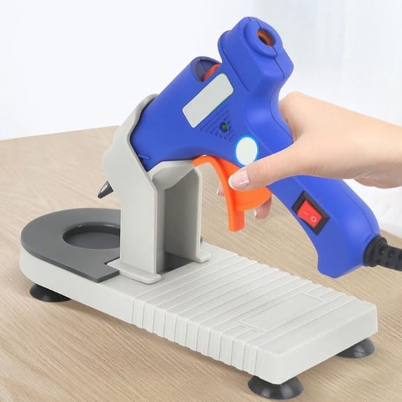 Hot Glue Gun Stand Base Holder for Crafting Lightweight and Portable Glue Gun Organizer for Diy Projects Stable and Durable Support(White)