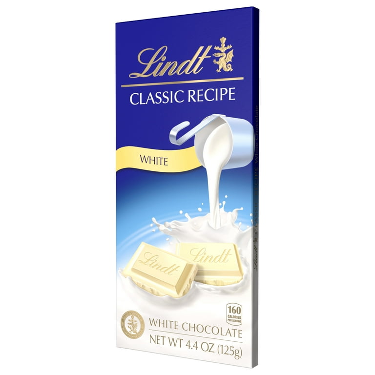 Lindt CLASSIC RECIPE White Chocolate Bar, Valentine's Day Candy, 4.4 oz. 