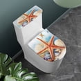 thumbnail image 2 of SEANATIVE Beach Starfish Toilet Seat Covers for Bathroom Set of 2 Toilet Tank Lid Blue Toilet Lid Protector Cover Polyester Soft Easy Installtion Bathroom Decoration, 2 of 7