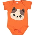 thumbnail image 3 of Inktastic Cute Cat, Little Cat, Cat Head, Brown Cat Boys or Girls Baby Bodysuit, 3 of 5