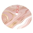 thumbnail image 5 of Cauagu 48" Christmas Tree Skirt Rose Gold Glitter Splatter Pattern Christmas Tree Decorations Tree Mat for Xmas Decorations Occasion Holiday Home Decor -48", 5 of 7