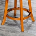 thumbnail image 6 of 30-Inch Bar Stool with X-Back Design, Natural Finish, and Beige Fabric Seat for Kitchen or Dining, 6 of 7
