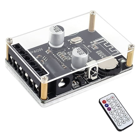 TOPMAO XY-P40W Stereo Bluetooth Power Digital Amplifier Board Audio Receiver Remote 24V
