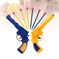 thumbnail image 3 of FELTECHELECTR Juguetes para niños, revólver de plástico con balas, divertido juego al aire libre para niños, juguete de disparos, juguetes clásicos, regalo (estilo A), 3 of 6