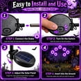 thumbnail image 5 of Inadays Halloween Decorations Outdoor Halloween Decor Solar Scary Eyeball Lights 2Pack 16LEDs Waterproof Purple Eyeball Swaying Firefly Light With 2 Modes For Garden/Yard/Patio/Party Decor, Purple, 5 of 7