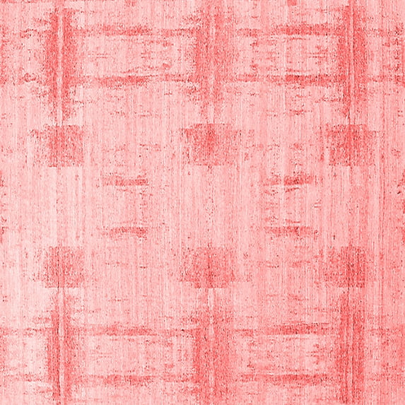 Ahgly Company Indoor Square Solid Red Modern Area Rugs, 4' Square