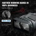 thumbnail image 3 of Vision Nocturne Télescope 850nm Jumelles Infrarouges HD 5X Zoom Numérique Lunettes de Nuit pour Chasse Camping Surveillance Nouveau, 3 of 5