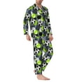 thumbnail image 2 of KLL Football Sleepwear Mens Flannel Pajamas,Long Cotton Pj Set, 2 of 7