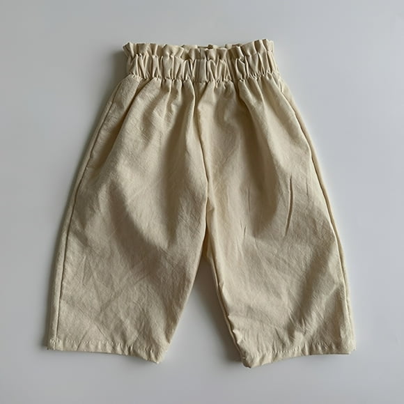 Infant Girls Hiking Pants Slacks Beige Toddler Baseball Pants Spring Summer Trousers Long Pants Girls Dance Pants 3-6 Months