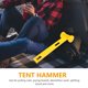 thumbnail image 3 of HEALEEP 2Ud Martillo Para Tienda De Camping En Forjado Amarillo Con Extractor De Clavos Y Uso Multifuncional, 3 of 7