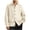 01# Beige, variant on IhhxPro Men's Cable Knit Cardigan High Neck Long Sleeve Button Front Sweater with Pockets Retro Pullover for Cold Weather Layering M-4XL