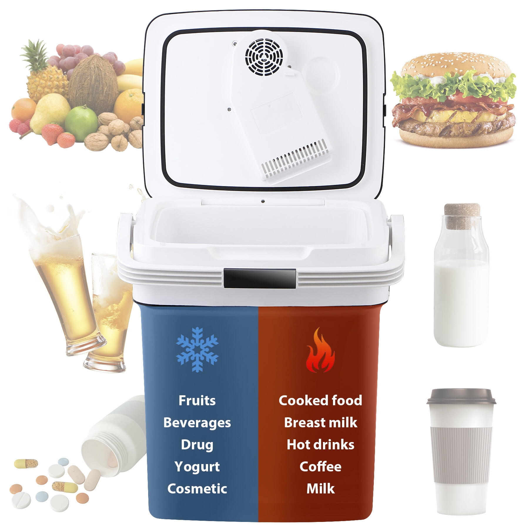 ZENY Pro 28.5 Qt Portable Electric Cooler and Warmer Mini 12V DC Car Refrigerator