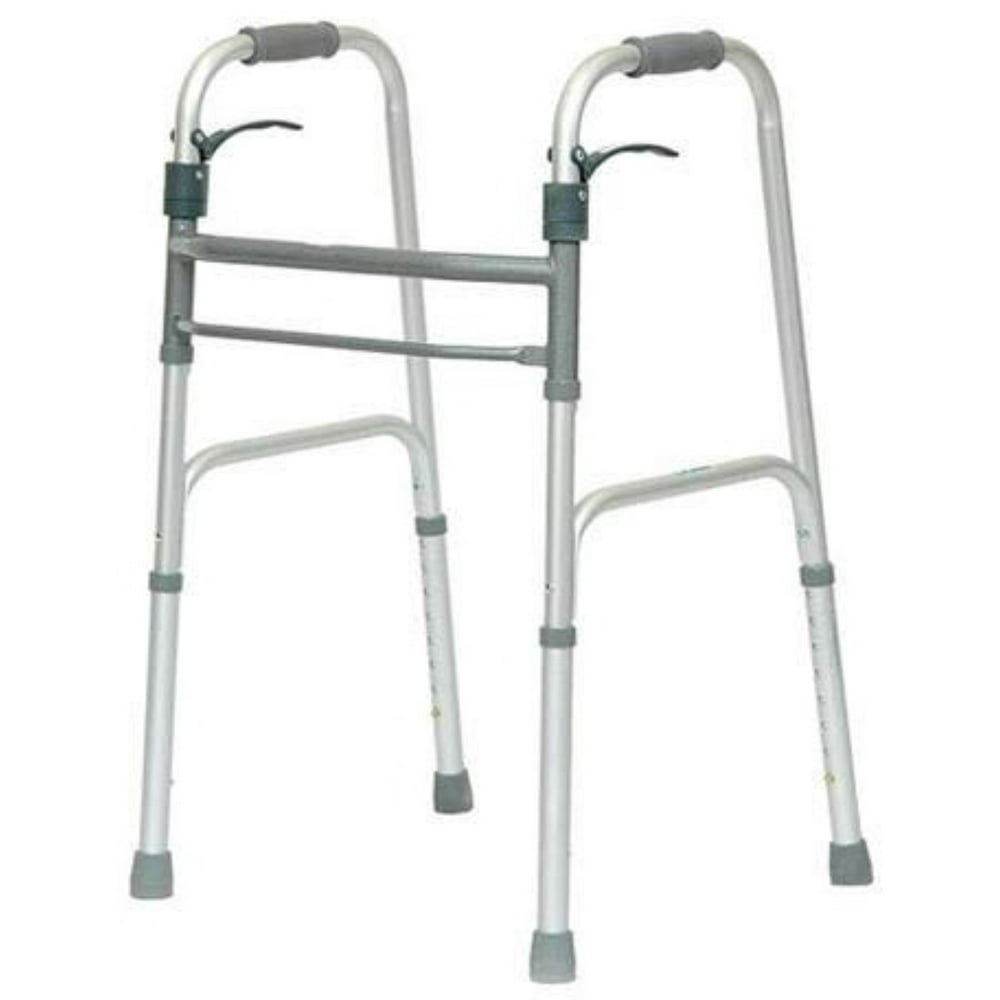 Drive Dual Release Folding Walker Junior Deluxe Aluminum 350 lbs 1 ea