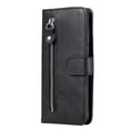 thumbnail image 4 of SaniMore Case for Samsung Galaxy A34 5G 2023, Zipper Wallet Pocket Caed Slots Retro PU Leather Shockproof Drop-proof Flip Kickstand All-around Protective Shell For Samsung Galaxy A34 5G, Black, 4 of 12