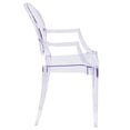 thumbnail image 6 of BizChair 4 Pack Oval Back Ghost Chair with Arms in Transparent Crystal, 6 of 12