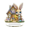 thumbnail image 2 of Wooowa Easter 2D Visual Table Decor Craft Ornament Home Living Room Bedroom Tabletop Spring Holiday Festival Decoration Accent, 2 of 9