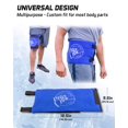 thumbnail image 4 of Pro Ice Knee Hip or Back Real Ice Therapy Wrap Wearable Multi-purpose Icing Compression Support PI400, 4 of 4