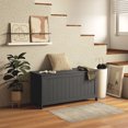 thumbnail image 2 of HOMCOM Storage Chest with 2 Safety Hinges, Storage Bench for Living Room, 2 of 10