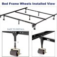 thumbnail image 2 of Bed Casters, Bed Frame Wheels Rollers for Bed Replacement Parts, 2 of 5
