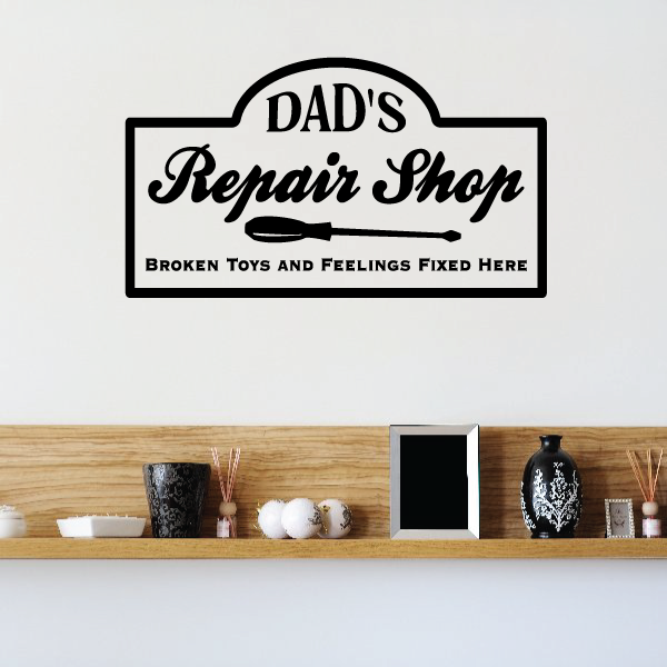 Dads Repair Shop Wall Decal Vinyl Decal Car Decal Vd002 36