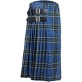 thumbnail image 2 of Homme Jupe Écossais à Carreaux Costume Gothique Punk Jupe Plissée Écossais Kilts Déguisement d'Écossais Vintage Waist Réglable Montagnes Robe Traditionnel pour Club Cosplay,taille L, 2 of 5